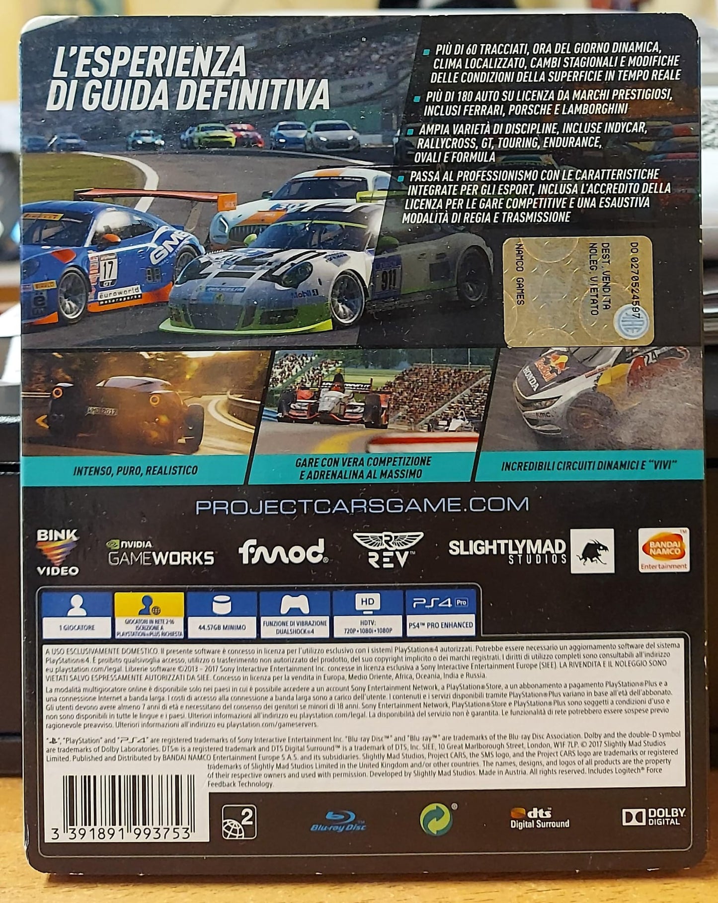 PROJECT CARS 2 LIMITED EDITION CON STEELBOOK