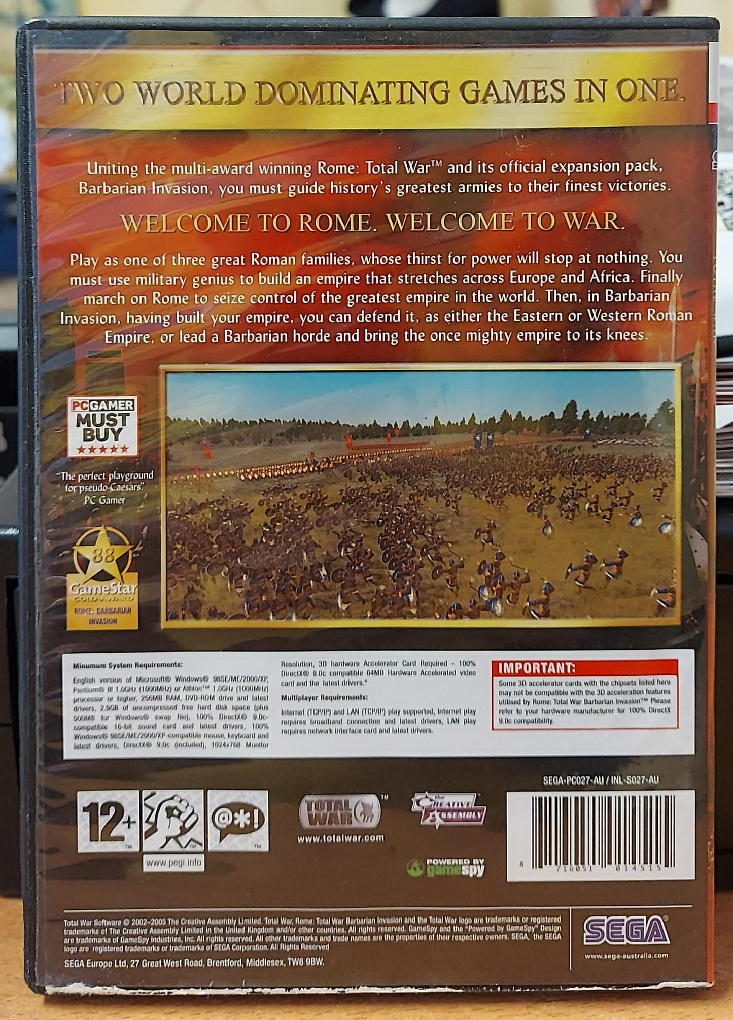 ROME TOTAL WAR GOLD EDITION