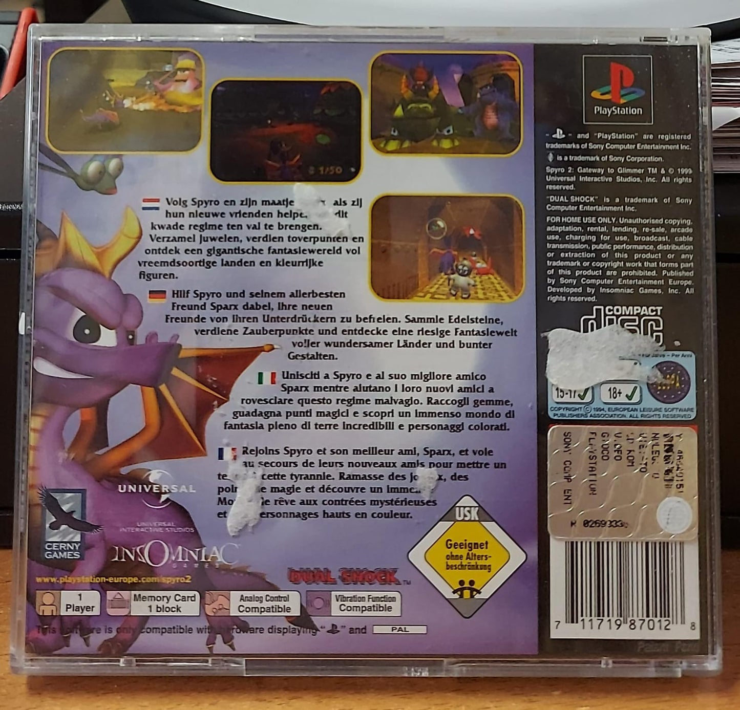 SPYRO 2 GATEWAY TO GLIMMER