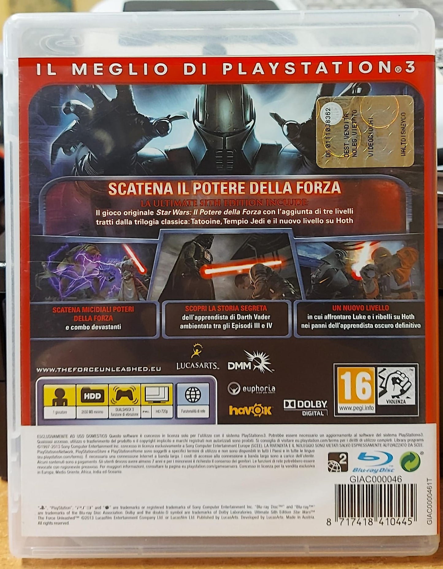 STAR WARS IL POTERE DELLA FORZA ULTIMATE SITH EDITION