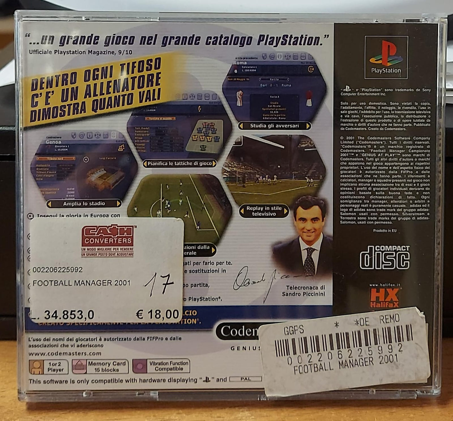 FOOTBALL MANAGER CAMPIONATO 2001