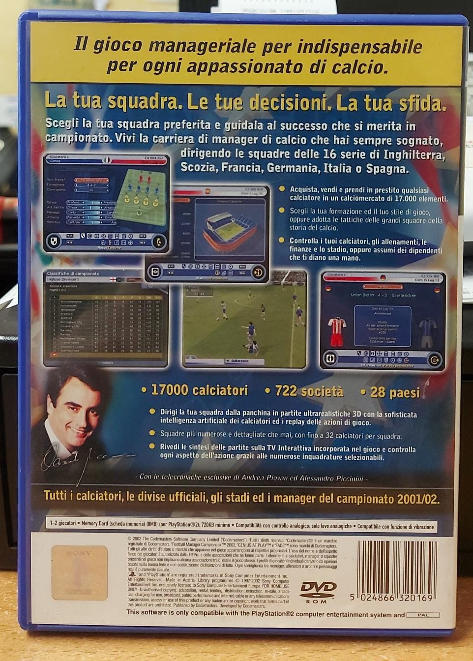 FOOTBALL MANAGER CAMPIONATO 2002