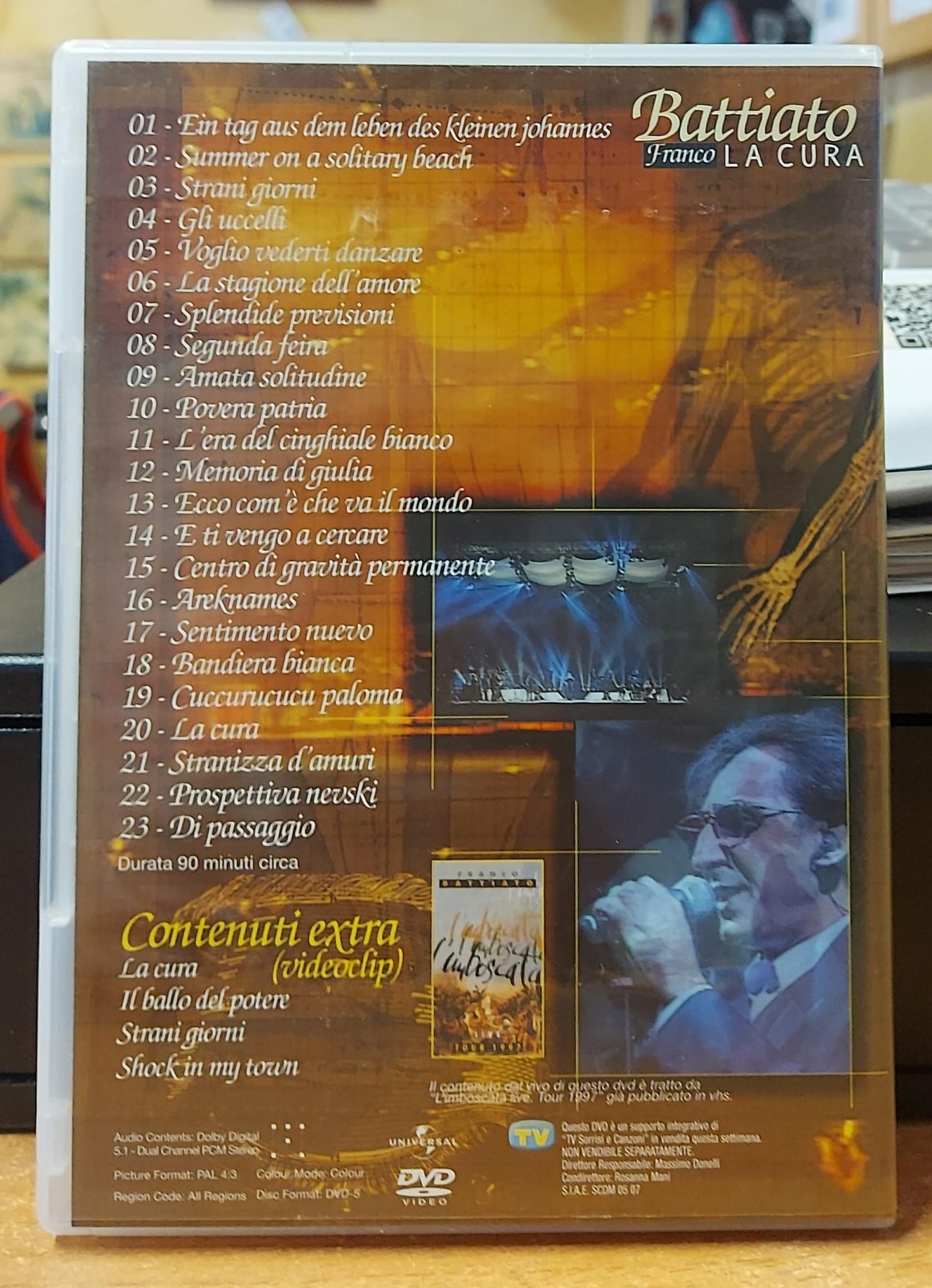 FRANCO BATTIATO LA CURA LIVE