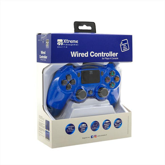 XTREME WIRED CONTROLLER BLUE PS4